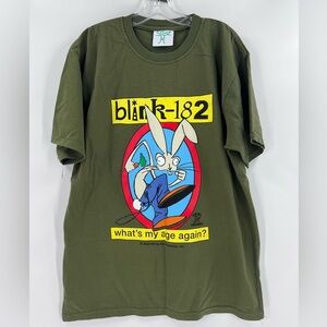 Online Ceramics blink-182 "What's My Age Again?" green tee medium